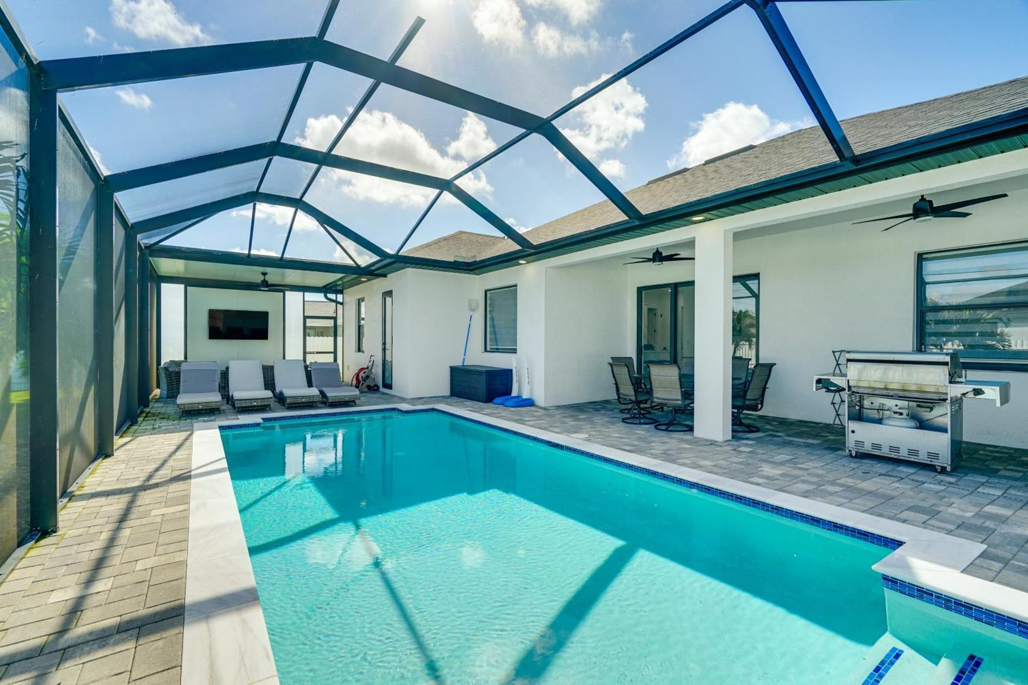 Вилла Cape Coral Escape Furnished Lanai And Private Pool! Экстерьер фото